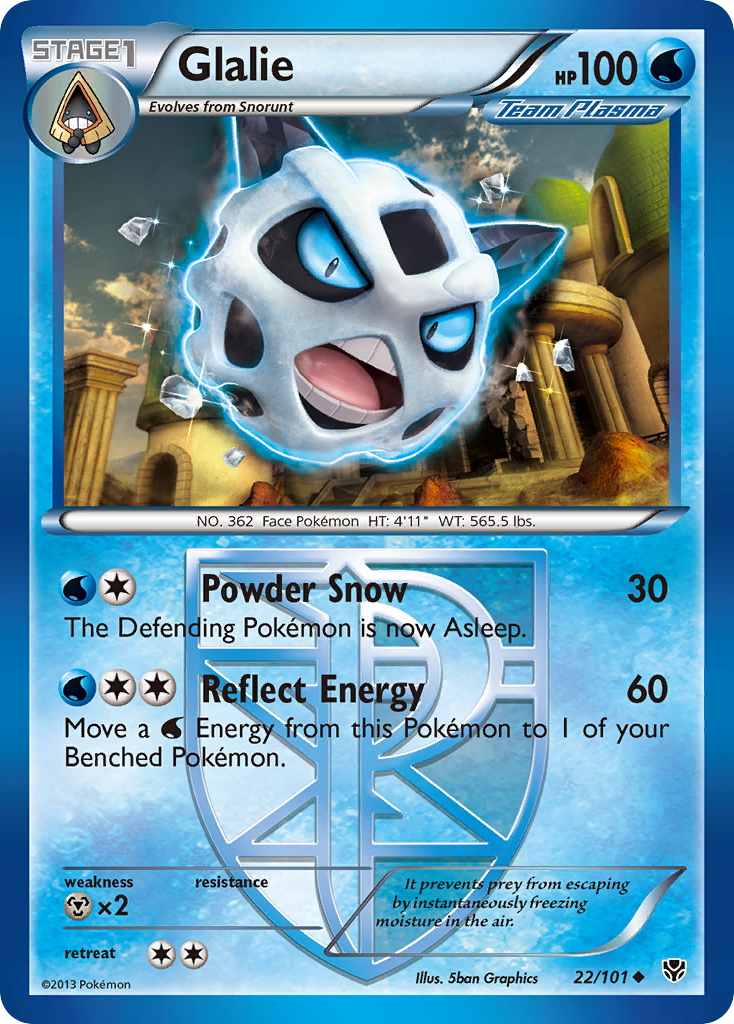 Glalie (22/101) [Black & White: Plasma Blast] | Enigma On Main