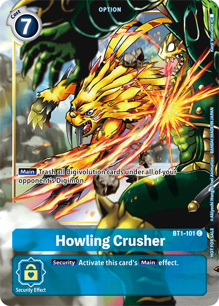 Howling Crusher [BT1-101] (Dash Pack) [Release Special Booster Ver.1.5 Promos] | Enigma On Main