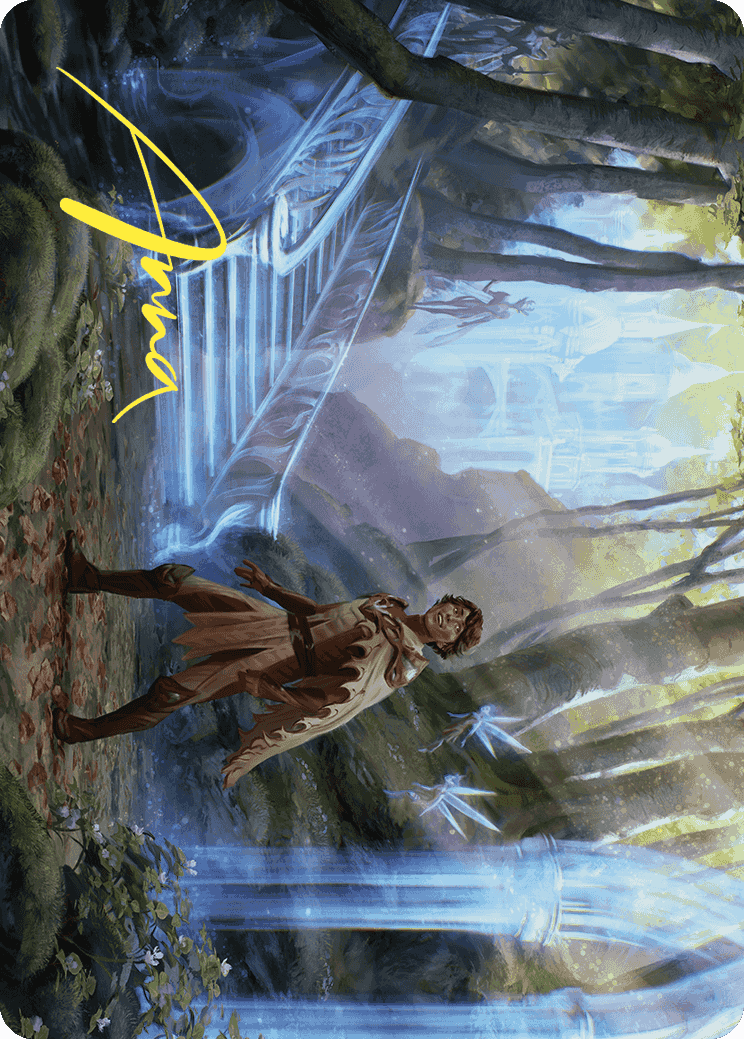 Into the Fae Court Art Card (Gold-Stamped Signature) [Wilds of Eldraine Art Series] | Enigma On Main