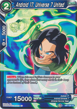 Android 17, Universe 7 United (DB1-028) [Dragon Brawl] | Enigma On Main