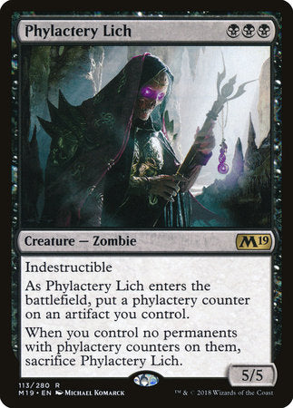 Phylactery Lich [Core Set 2019] | Enigma On Main