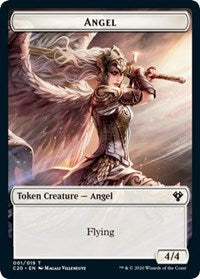 Angel // Elemental (010) Double-sided Token [Commander 2020 Tokens] | Enigma On Main