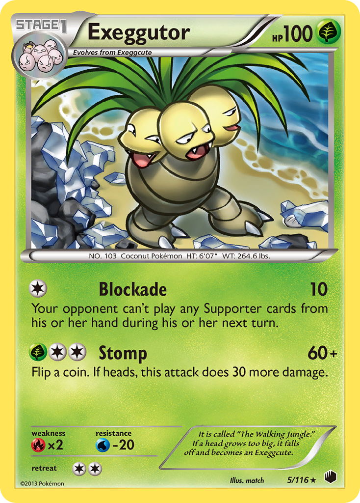 Exeggutor (5/116) [Black & White: Plasma Freeze] | Enigma On Main