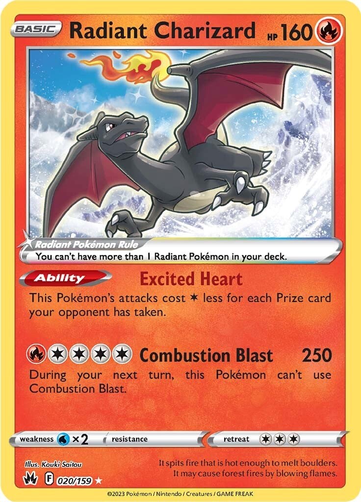 Radiant Charizard (020/159) [Sword & Shield: Crown Zenith] | Enigma On Main