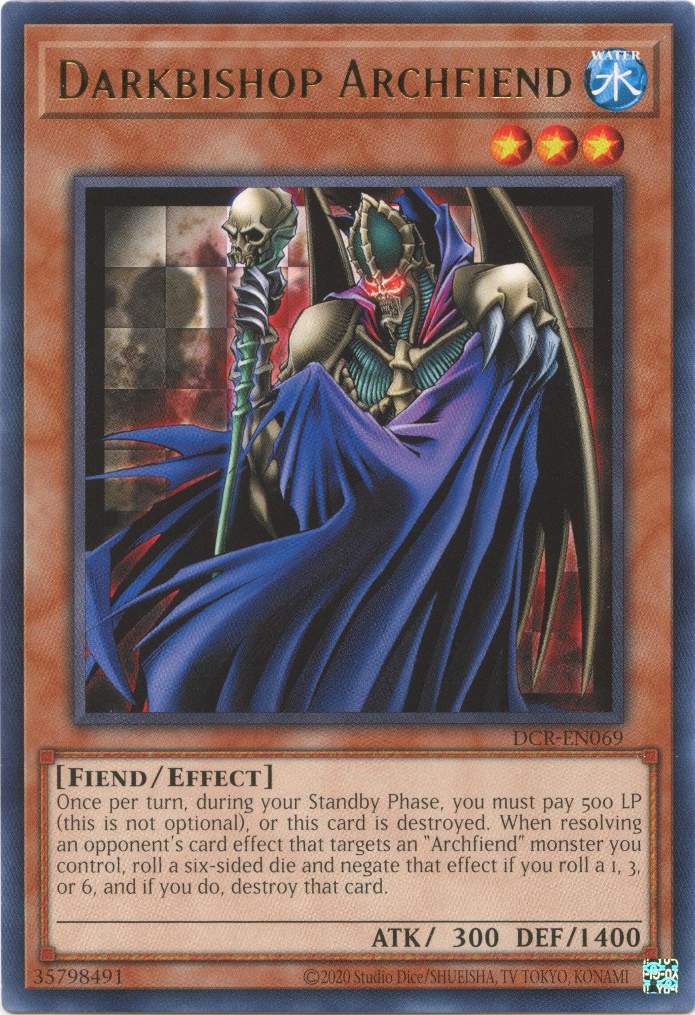 Darkbishop Archfiend (25th Anniversary) [DCR-EN069] Rare | Enigma On Main