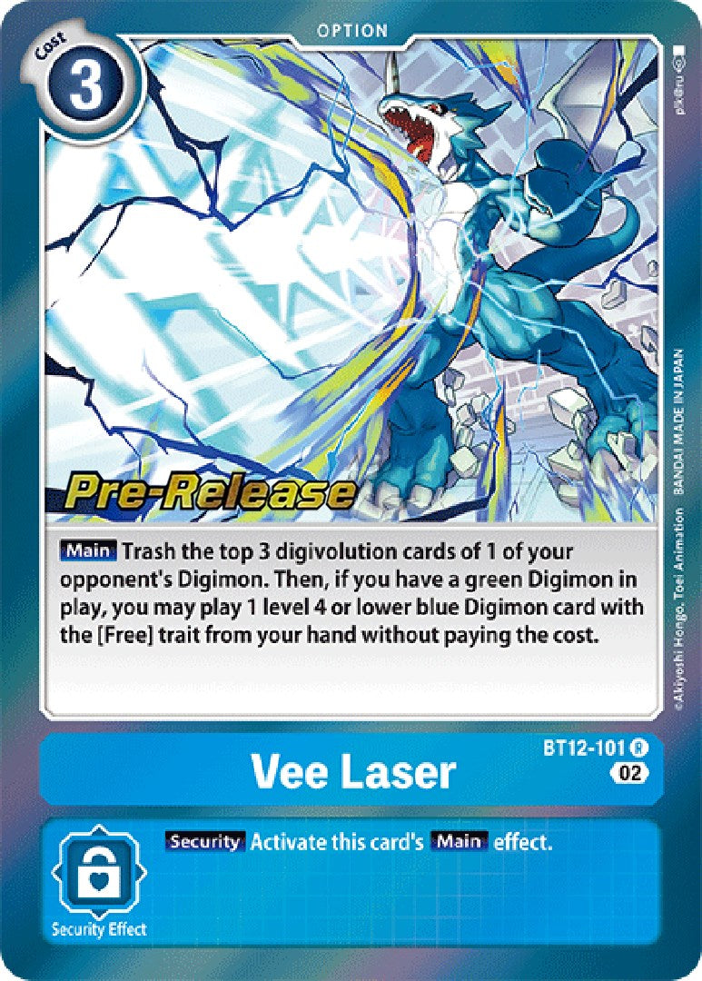 Vee Laser [BT12-101] [Across Time Pre-Release Cards] | Enigma On Main