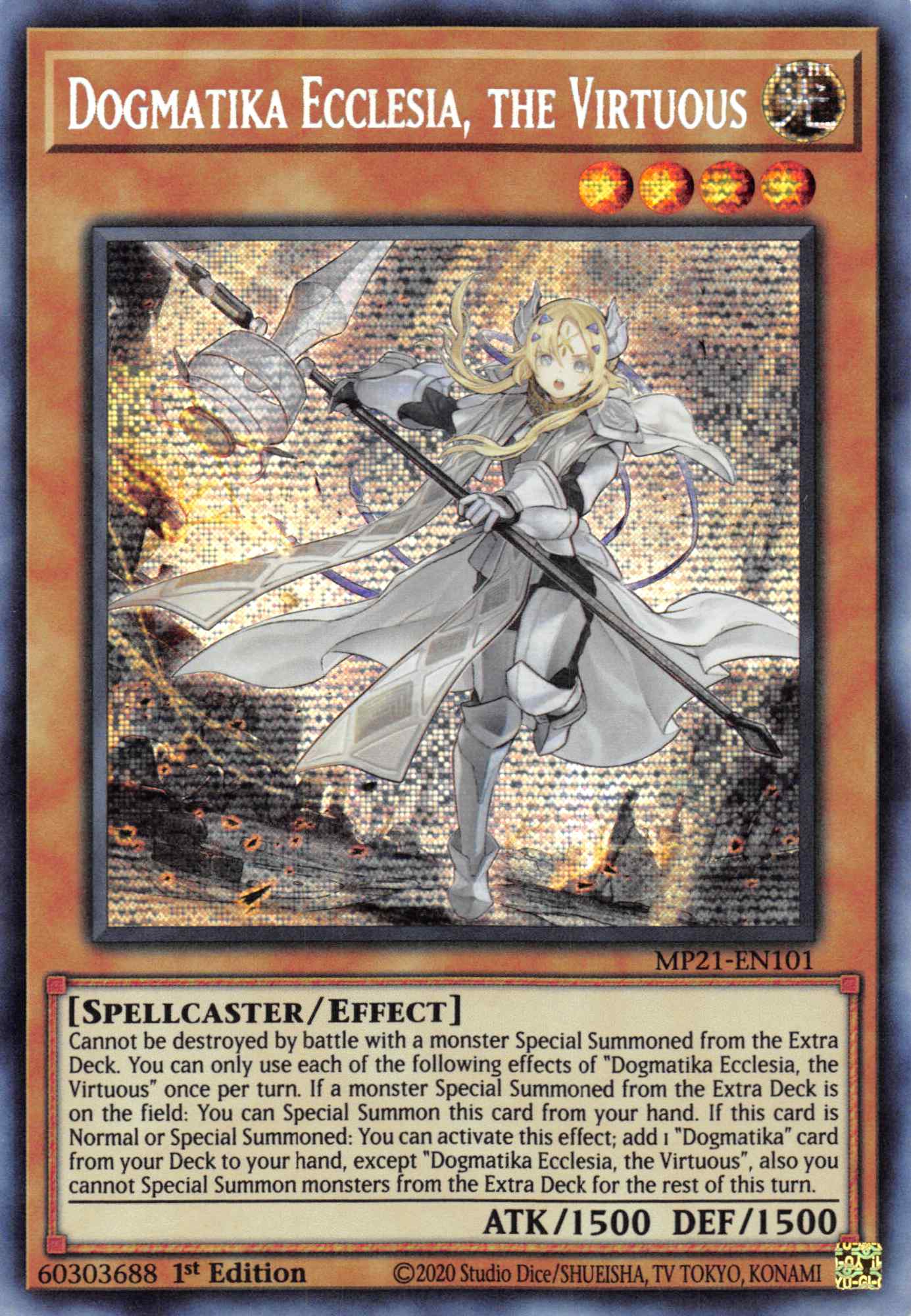 Dogmatika Ecclesia, the Virtuous [MP21-EN101] Prismatic Secret Rare | Enigma On Main