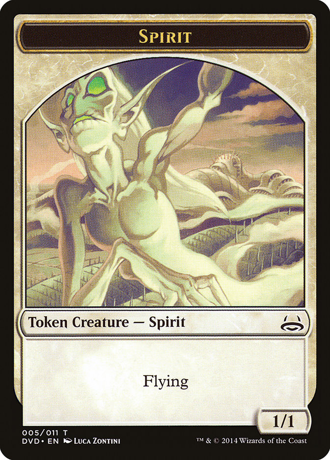 Spirit Token (Divine vs. Demonic) [Duel Decks Anthology Tokens] | Enigma On Main