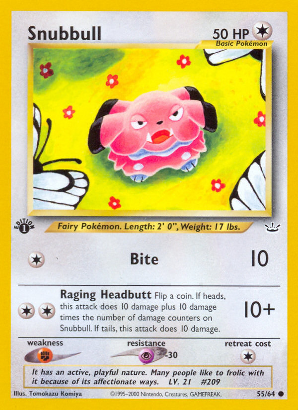 Snubbull (55/64) [Neo Revelation 1st Edition] | Enigma On Main