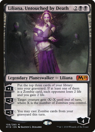 Liliana, Untouched by Death [Core Set 2019] | Enigma On Main