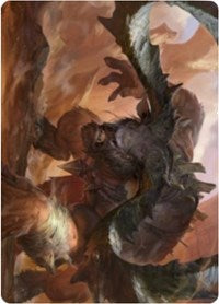 Moraug, Fury of Akoum Art Card [Zendikar Rising Art Series] | Enigma On Main