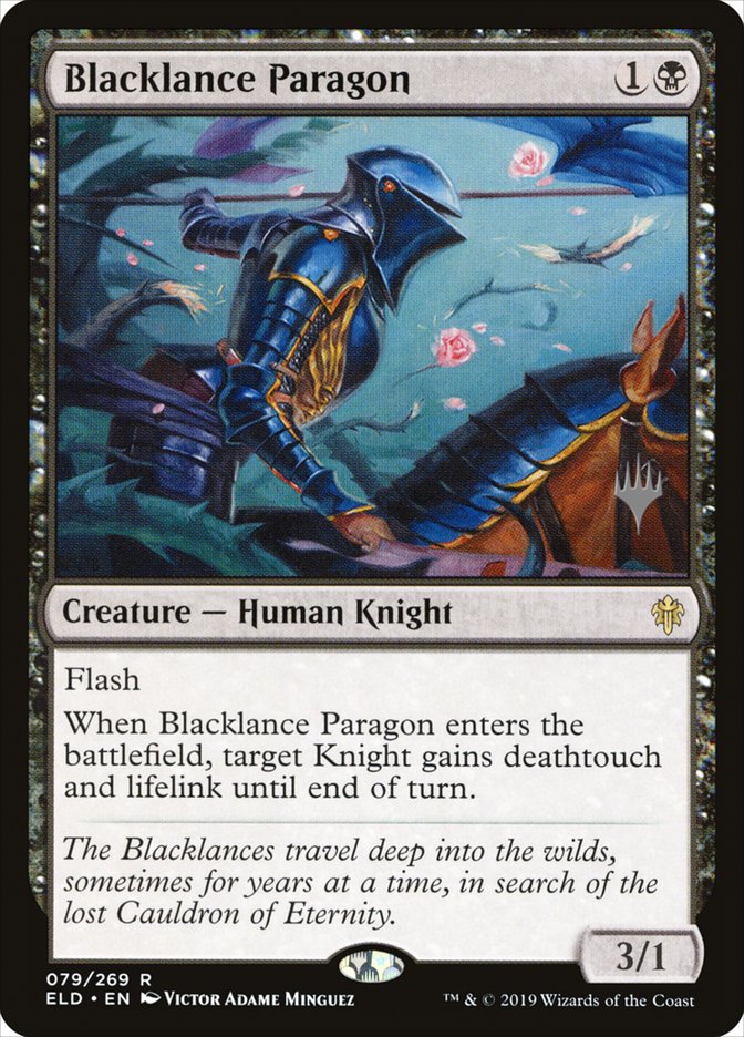 Blacklance Paragon (Promo Pack) [Throne of Eldraine Promos] | Enigma On Main