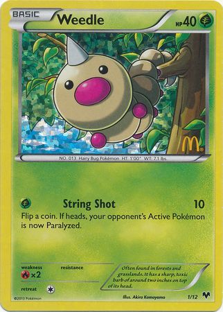 Weedle (1/12) [McDonald's Promos: 2014 Collection] | Enigma On Main