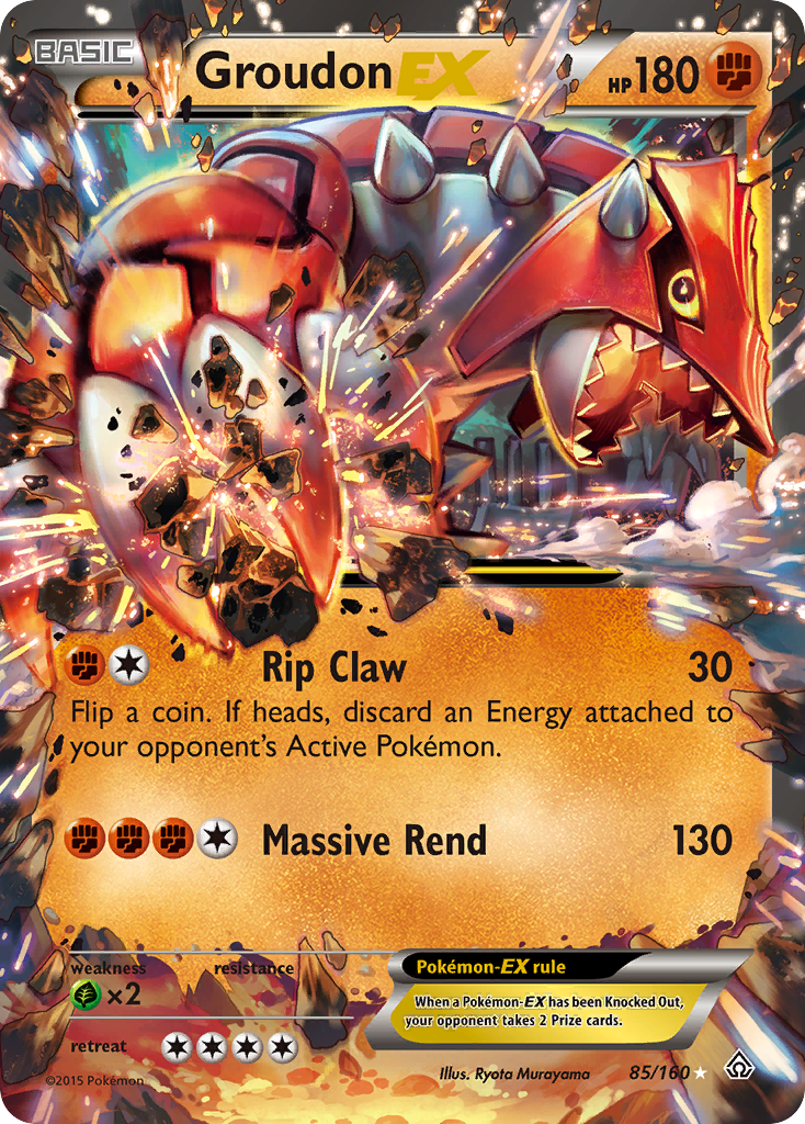 Groudon EX (85/160) [XY: Primal Clash] | Enigma On Main