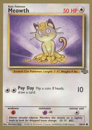 Meowth (56/64) (Gold Bordered Promo) [Jungle Unlimited] | Enigma On Main