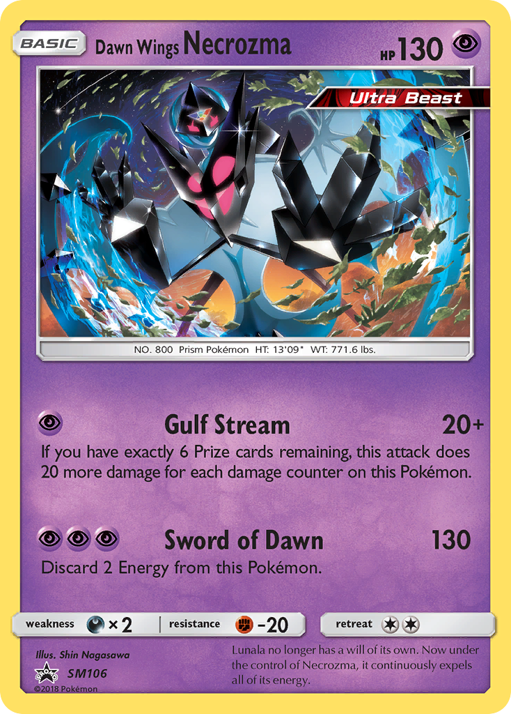 Dawn Wings Necrozma (SM106) [Sun & Moon: Black Star Promos] | Enigma On Main