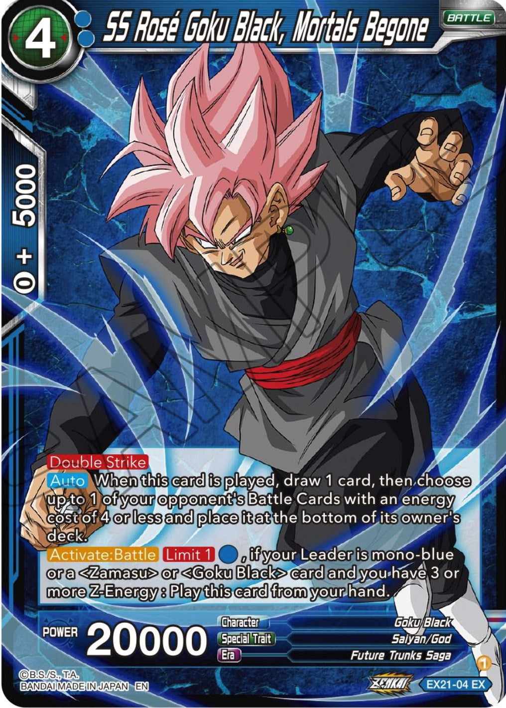 SS Rose Goku Black, Mortals Begone (EX21-04) [5th Anniversary Set] | Enigma On Main