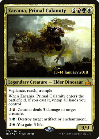 Zacama, Primal Calamity [Rivals of Ixalan Promos] | Enigma On Main