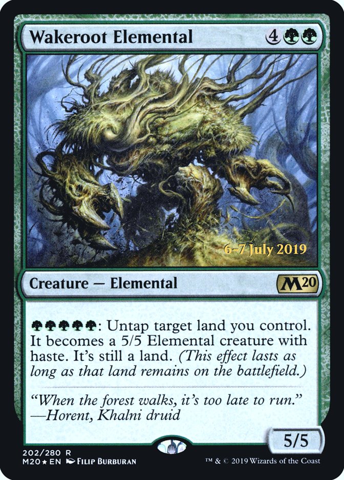 Wakeroot Elemental  [Core Set 2020 Prerelease Promos] | Enigma On Main