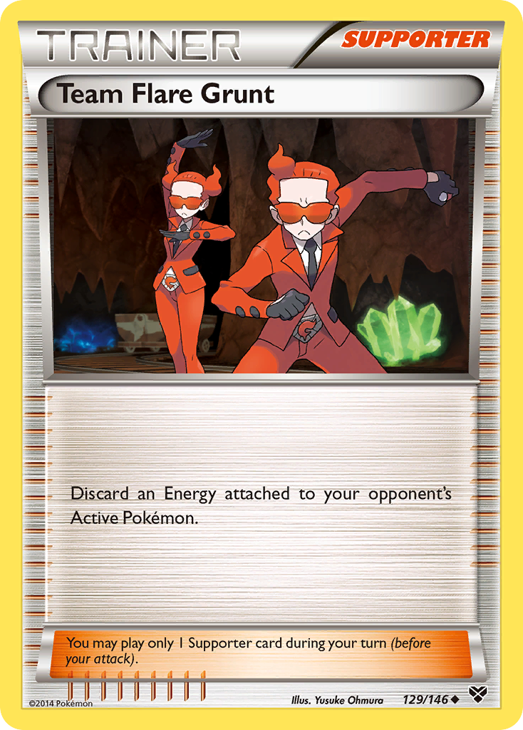 Team Flare Grunt (129/146) [XY: Base Set] | Enigma On Main