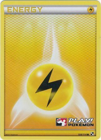 Lightning Energy (108/114) (Play Pokemon Promo) [Black & White: Base Set] | Enigma On Main