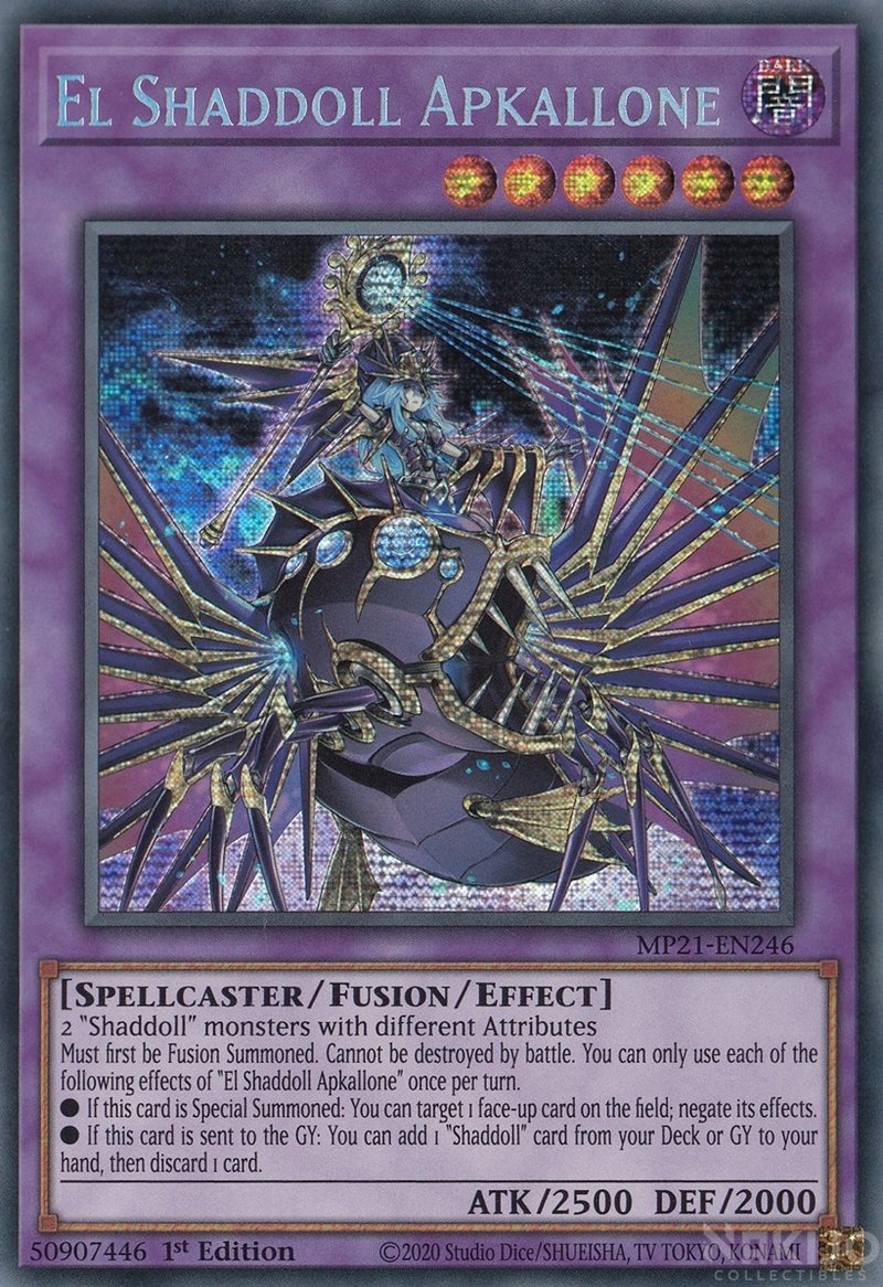 El Shaddoll Apkallone [MP21-EN246] Prismatic Secret Rare | Enigma On Main