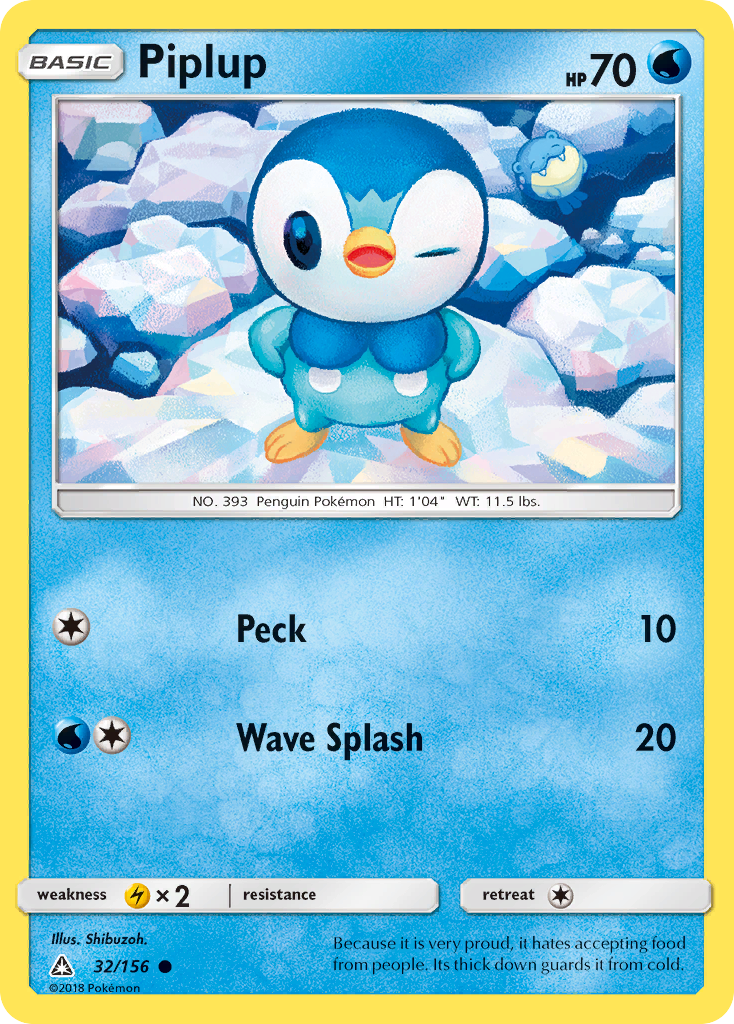 Piplup (32/156) [Sun & Moon: Ultra Prism] | Enigma On Main