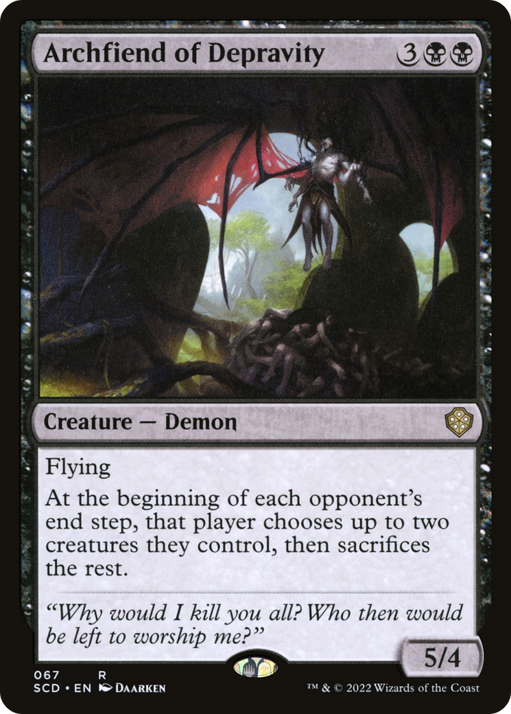 Archfiend of Depravity [Starter Commander Decks] | Enigma On Main