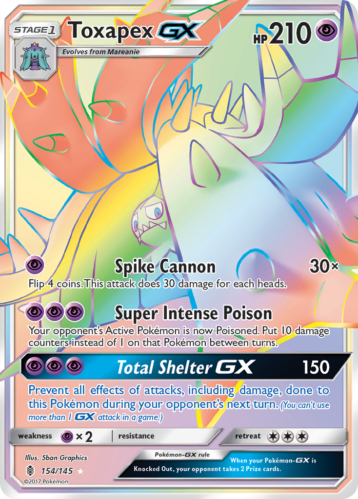 Toxapex GX (154/145) [Sun & Moon: Guardians Rising] | Enigma On Main