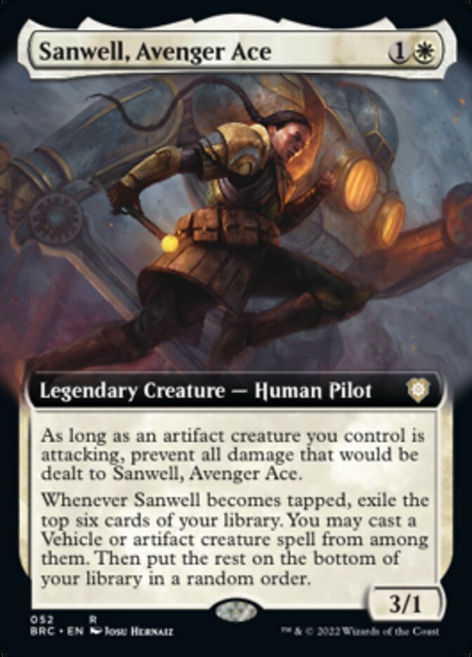 Sanwell, Avenger Ace (Extended Art) [The Brothers' War Commander] | Enigma On Main