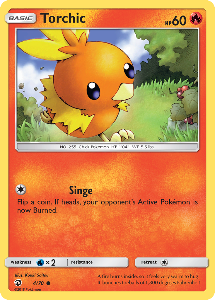 Torchic (4/70) [Sun & Moon: Dragon Majesty] | Enigma On Main