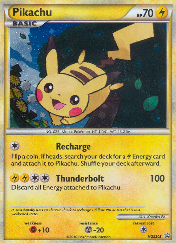 Pikachu (HGSS03) [HeartGold & SoulSilver: Black Star Promos] | Enigma On Main