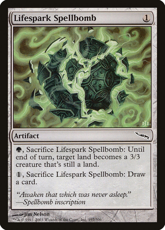 Lifespark Spellbomb [Mirrodin] | Enigma On Main