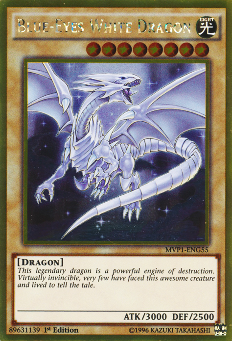 Blue-Eyes White Dragon [MVP1-ENG55] Gold Rare | Enigma On Main