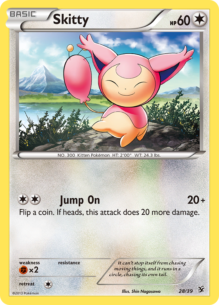 Skitty (28/39) [XY: Kalos Starter Set] | Enigma On Main