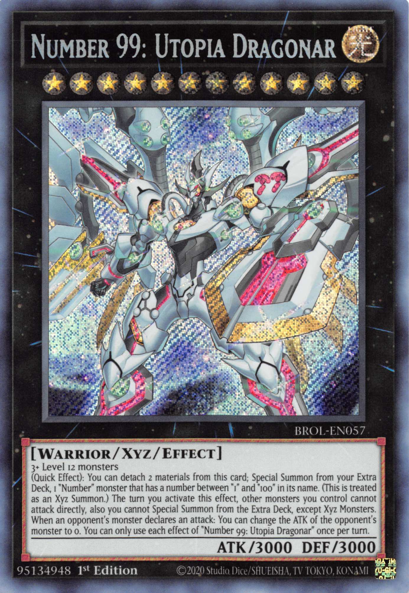 Number 99: Utopia Dragonar [BROL-EN057] Secret Rare | Enigma On Main