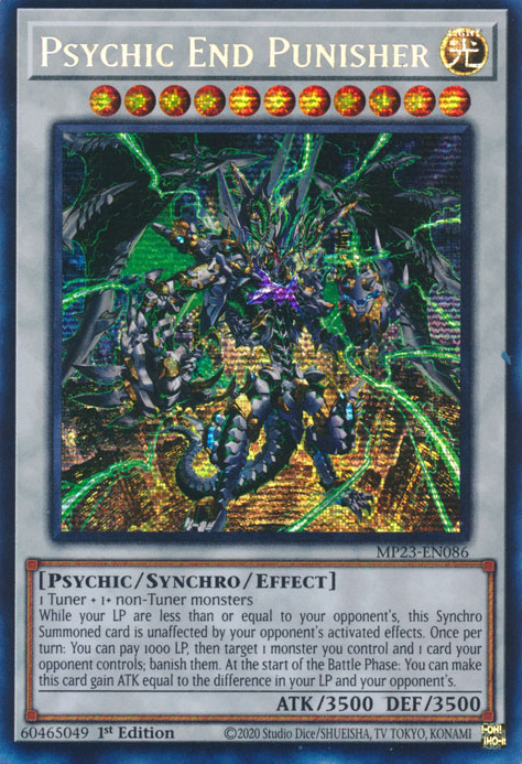 Psychic End Punisher [MP23-EN086] Prismatic Secret Rare | Enigma On Main