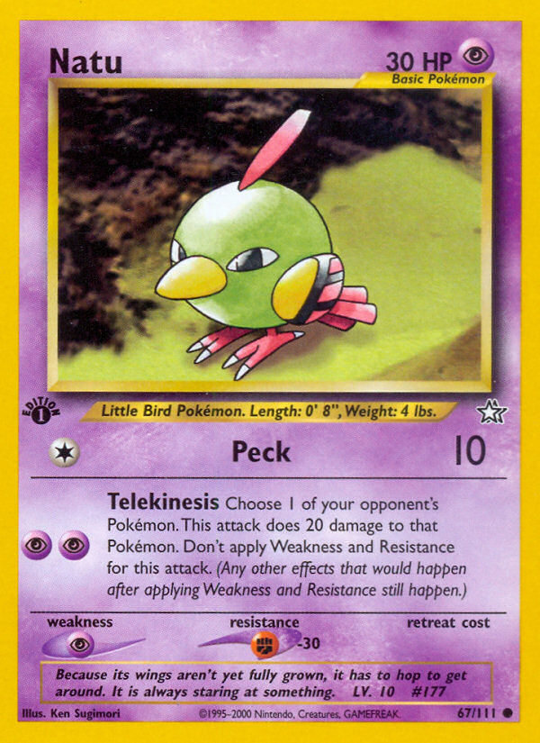 Natu (67/111) [Neo Genesis 1st Edition] | Enigma On Main