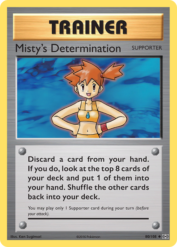 Misty's Determination (80/108) [XY: Evolutions] | Enigma On Main