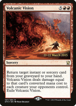 Volcanic Vision [Dragons of Tarkir Promos] | Enigma On Main