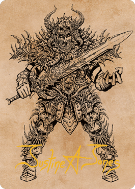 Sarevok, Deathbringer Art Card (Gold-Stamped Signature) [Commander Legends: Battle for Baldur's Gate Art Series] | Enigma On Main