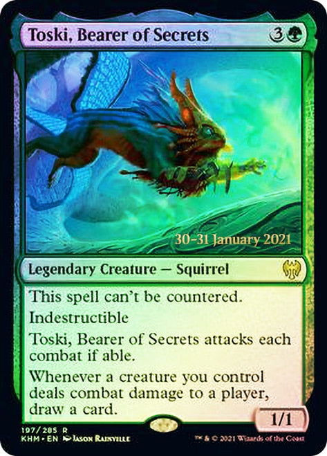 Toski, Bearer of Secrets  [Kaldheim Prerelease Promos] | Enigma On Main