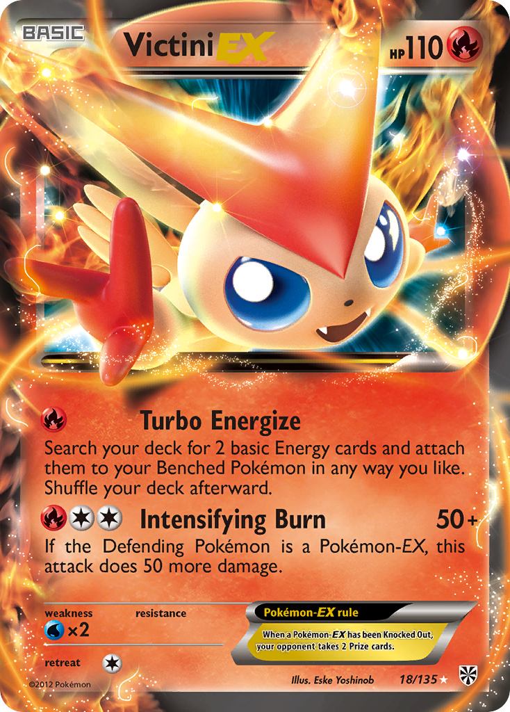 Victini EX (18/135) [Black & White: Plasma Storm] | Enigma On Main