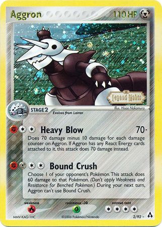 Aggron (2/92) (Stamped) [EX: Legend Maker] | Enigma On Main