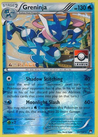 Greninja (40/122) (League Promo 4th Place) [XY: BREAKpoint] | Enigma On Main