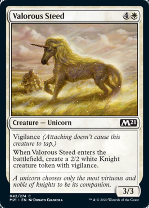 Valorous Steed [Core Set 2021] | Enigma On Main