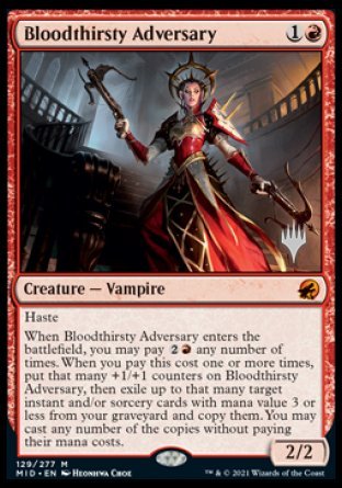 Bloodthirsty Adversary (Promo Pack) [Innistrad: Midnight Hunt Promos] | Enigma On Main