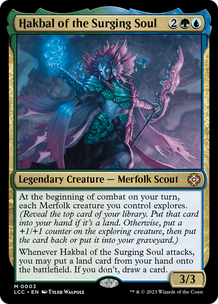 Hakbal of the Surging Soul [The Lost Caverns of Ixalan Commander] | Enigma On Main