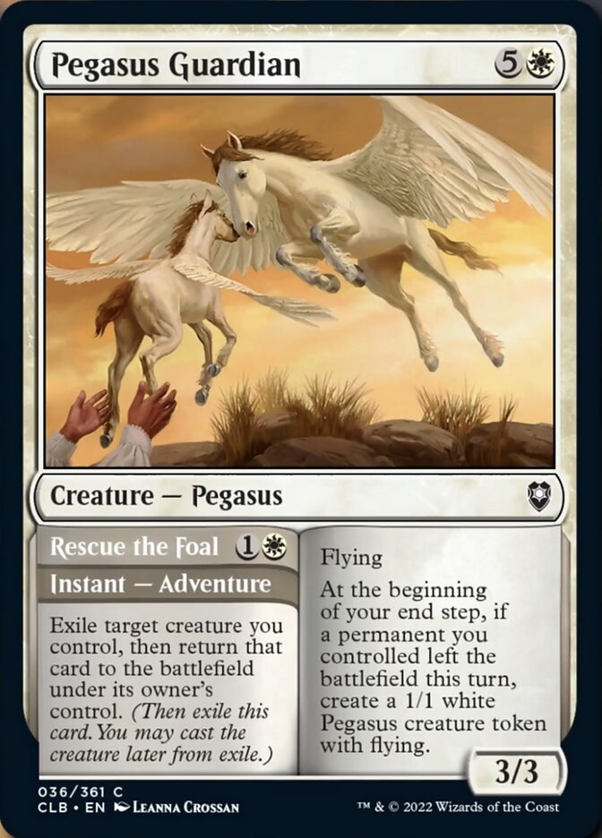 Pegasus Guardian // Rescue the Foal [Commander Legends: Battle for Baldur's Gate] | Enigma On Main