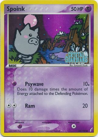 Spoink (62/100) (Stamped) [EX: Crystal Guardians] | Enigma On Main